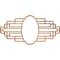 Ekena Millwork Elizabeth Architectural Grade PVC Pierced Medallion, 38"W x 19"H x 18"IH x 10 1/2"IW x 1"P, Copper CMPP38X19EBACO - alternate 1